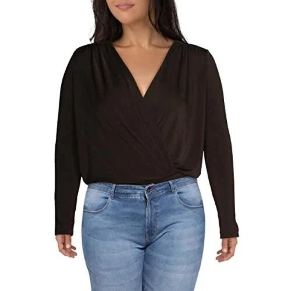 Free People Intimately Womens Turnt‎ OB1064738) Surplice Bodysuit Size XL NWT